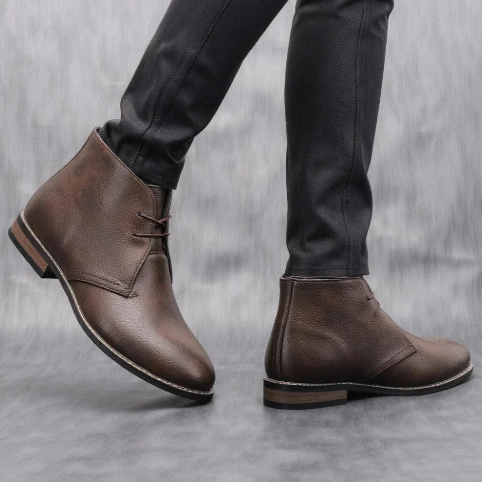 Men’s cowhide leather ankle boots – men