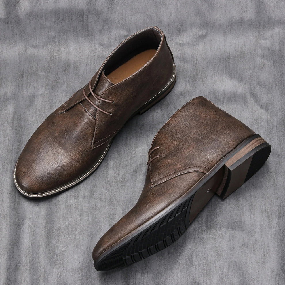 Men’s cowhide leather ankle boots – men