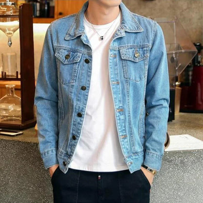 Men’s denim trucker jacket – men