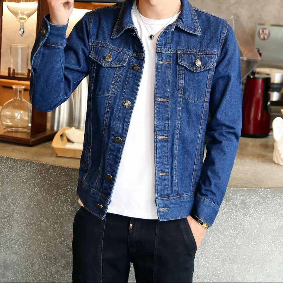 Men’s denim trucker jacket – men