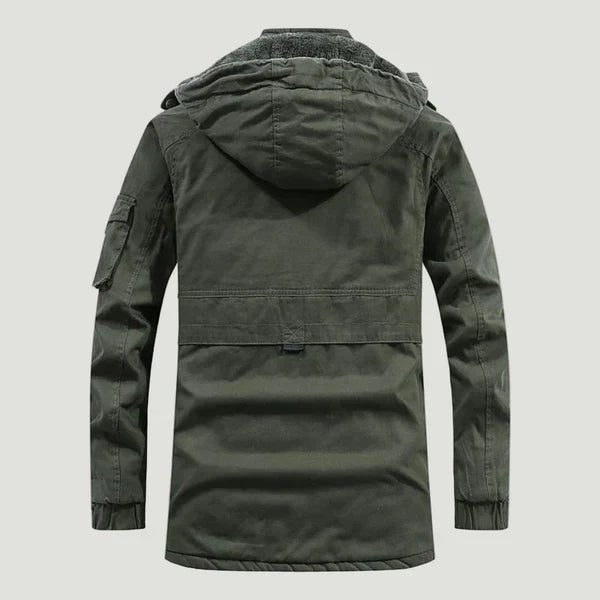 Men’s fleece winter jacket with hood – men