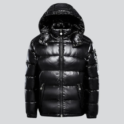 Men’s hooded winter snow puffer jacket – men