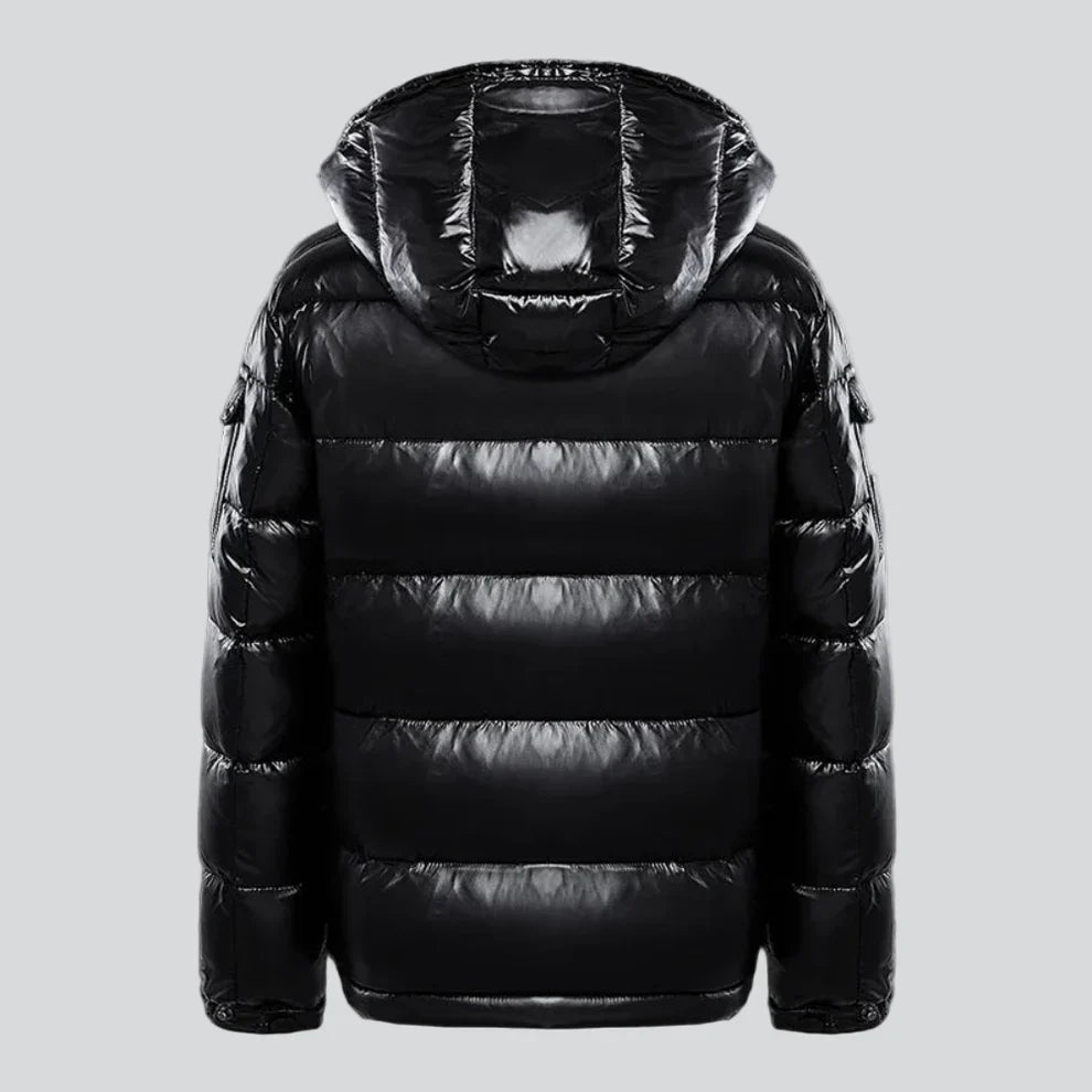 Men’s hooded winter snow puffer jacket – men