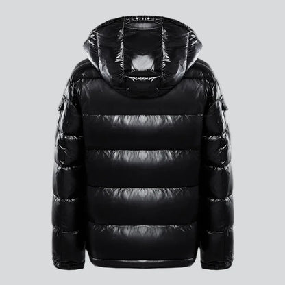 Men’s hooded winter snow puffer jacket – men