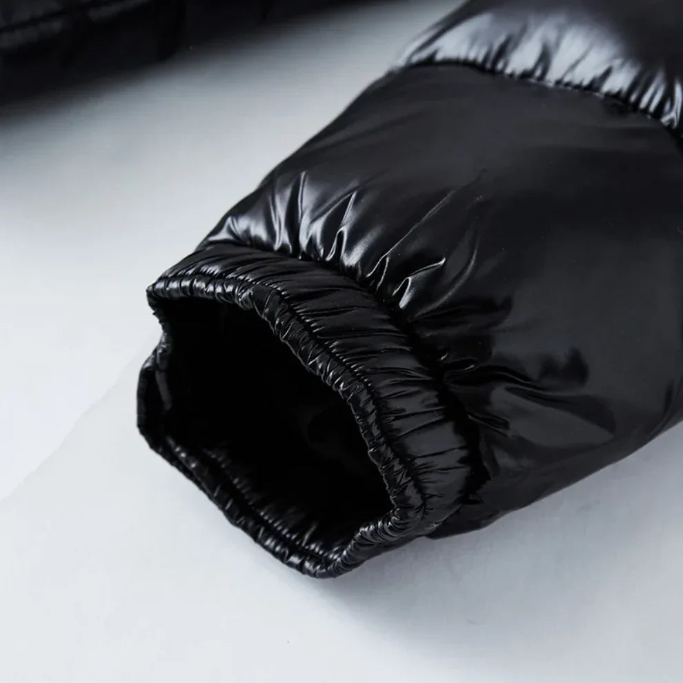 Men’s hooded winter snow puffer jacket – men