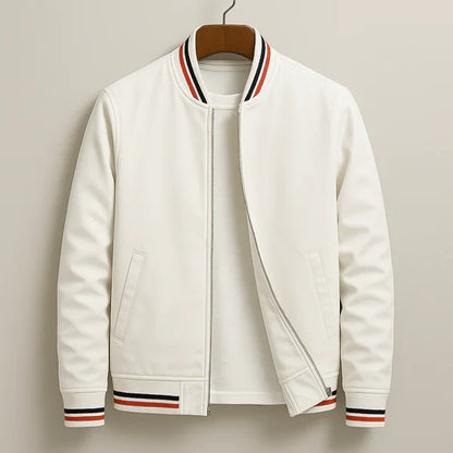 Men’s lightweight zip-up bomber jacket with rib trim – men