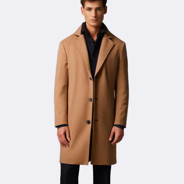 Men’s long winter overcoat stylish – men