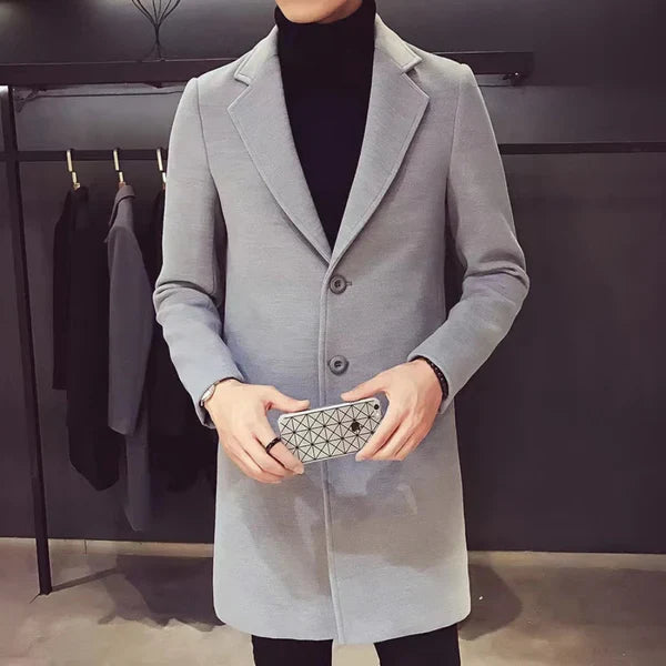 Men’s long winter overcoat stylish – men