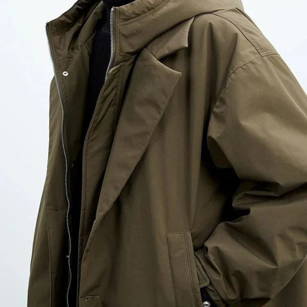 Men’s oversized long trench coat classic – men