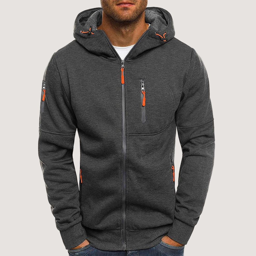 Men’s stylish winter hooded sweatshirt jacket – men