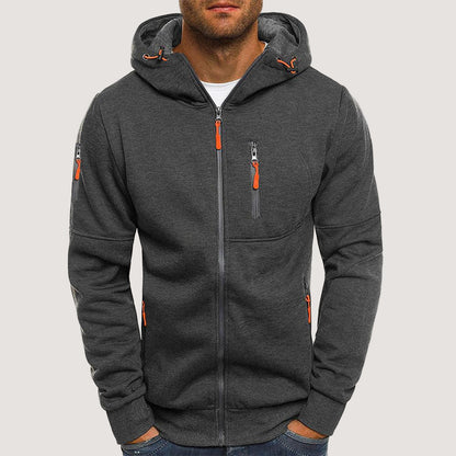 Men’s stylish winter hooded sweatshirt jacket – men