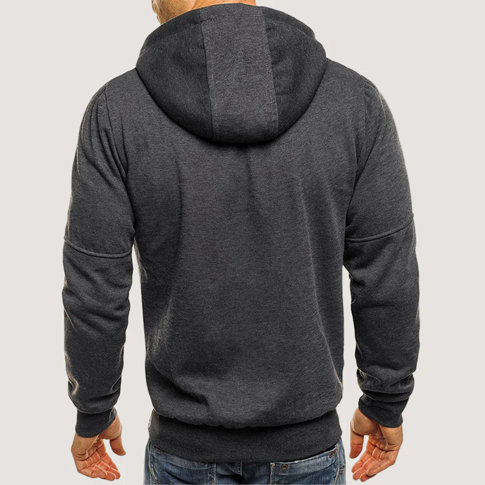 Men’s stylish winter hooded sweatshirt jacket – men