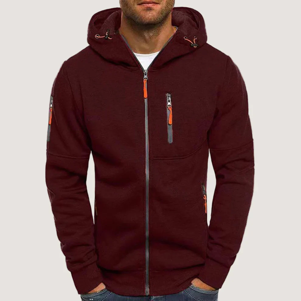 Men’s stylish winter hooded sweatshirt jacket – men