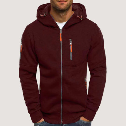 Men’s stylish winter hooded sweatshirt jacket – men