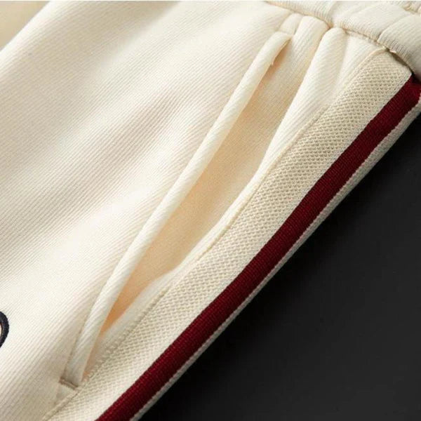 Men’s tracksuit cotton zip-up set – men