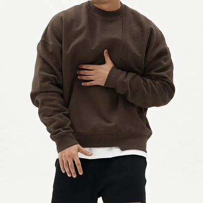 Men's water-repellent cotton crewneck sweater