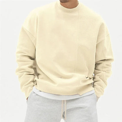 Men's water-repellent cotton crewneck sweater
