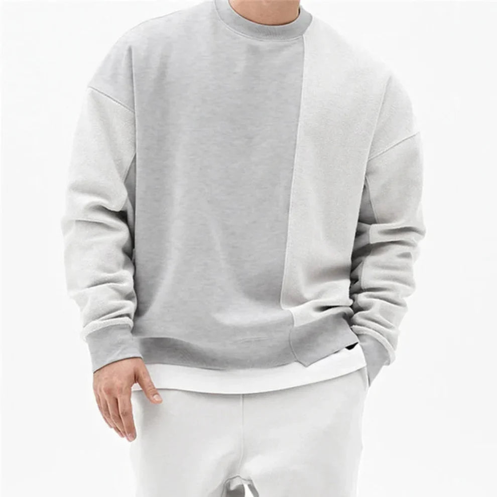 Men's water-repellent cotton crewneck sweater