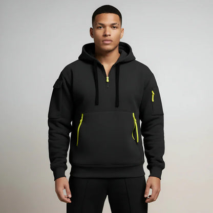 Men’s half-zip pullover hoodie – men
