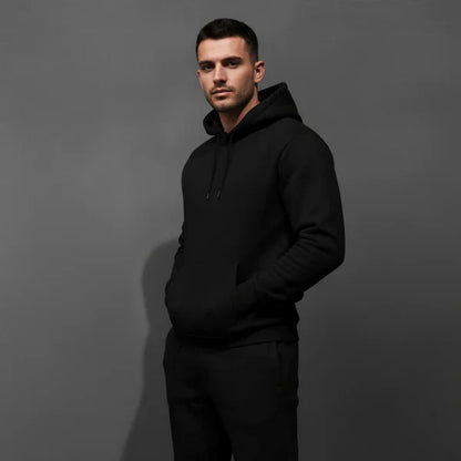 Men’s cropped hoodie tracksuit set – men