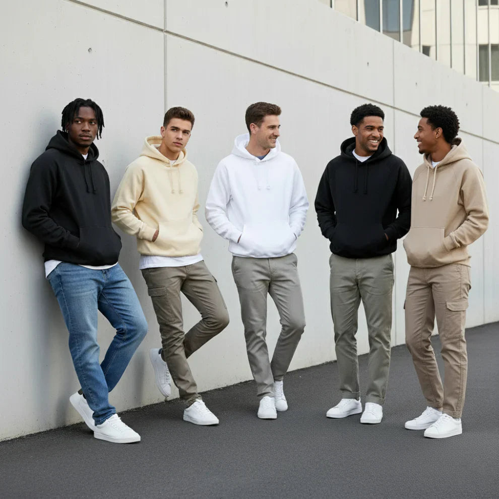Men’s oversized hoodie minimalist streetwear – men