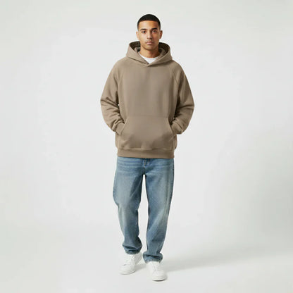 Men’s oversized hoodie minimalist streetwear – men