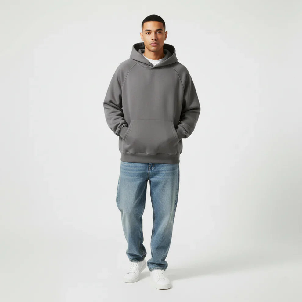 Men’s oversized hoodie minimalist streetwear – men