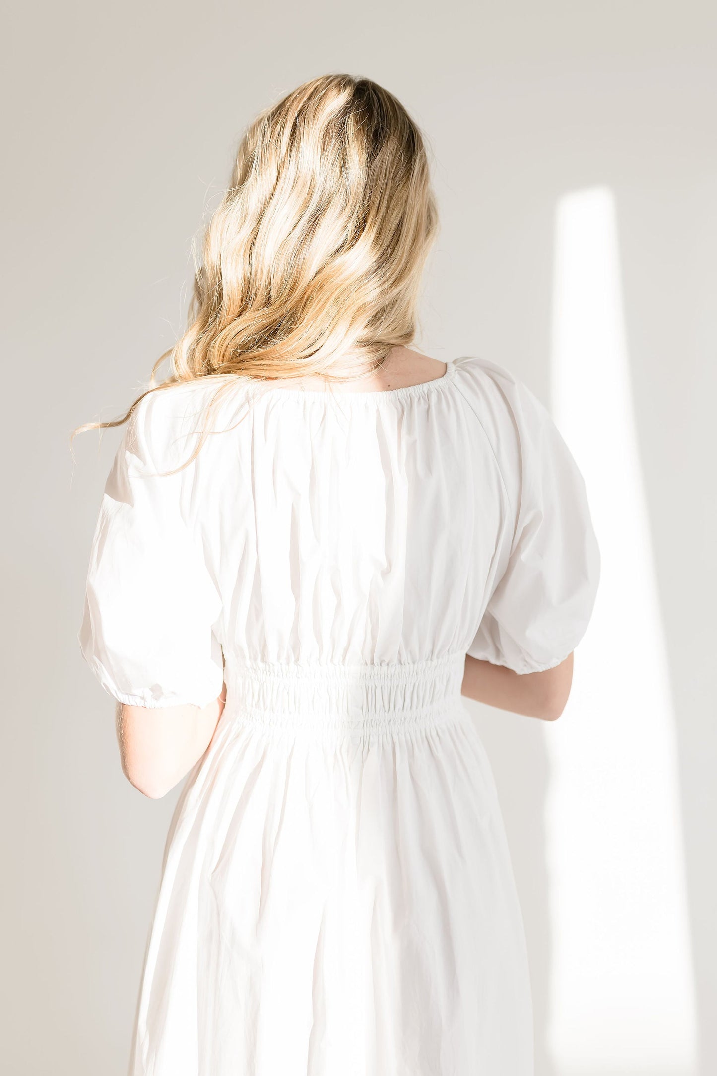 Lou Short Sleeve Maxi Dress White