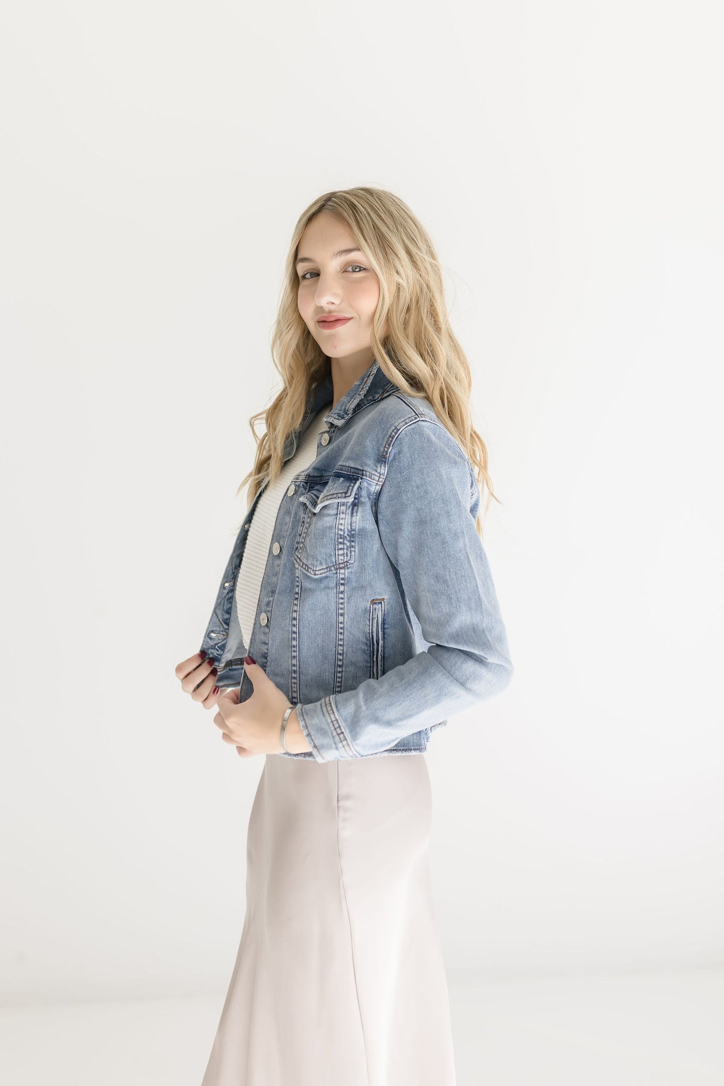 Dominique Denim Jacket Medium Wash