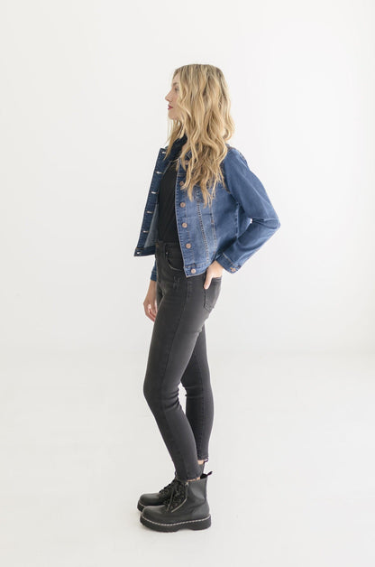 Deanna Denim Jacket Dark Wash