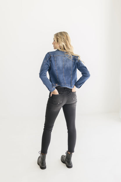 Deanna Denim Jacket Dark Wash