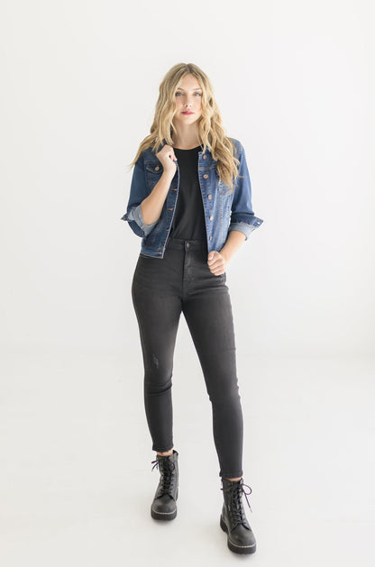 Deanna Denim Jacket Dark Wash