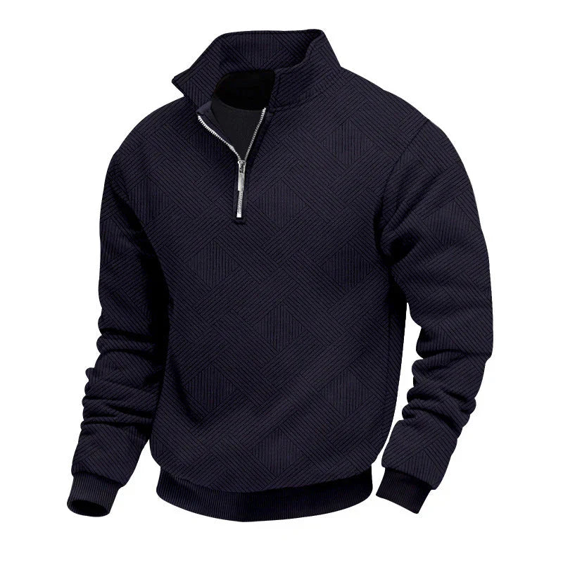 Men's half-zip knit sweater – warm & timeless