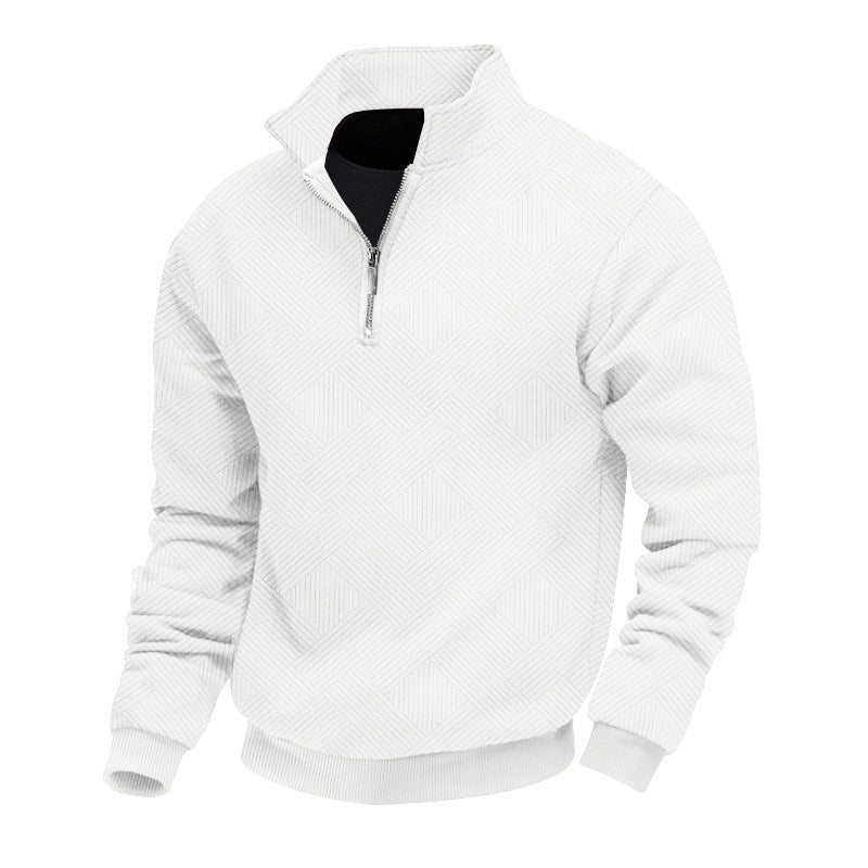 Men's half-zip knit sweater – warm & timeless
