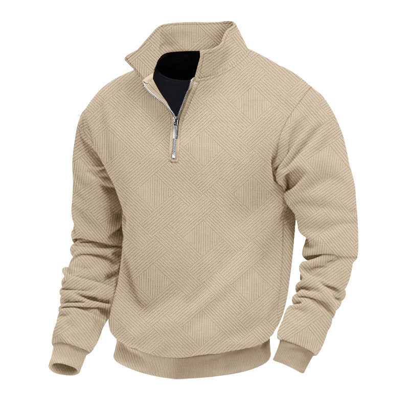 Men's half-zip knit sweater – warm & timeless