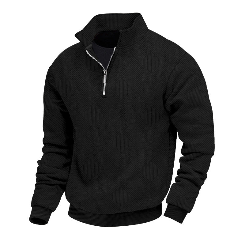 Men's half-zip knit sweater – warm & timeless