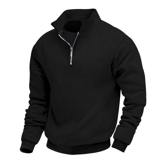 Men's half-zip knit sweater – warm & timeless
