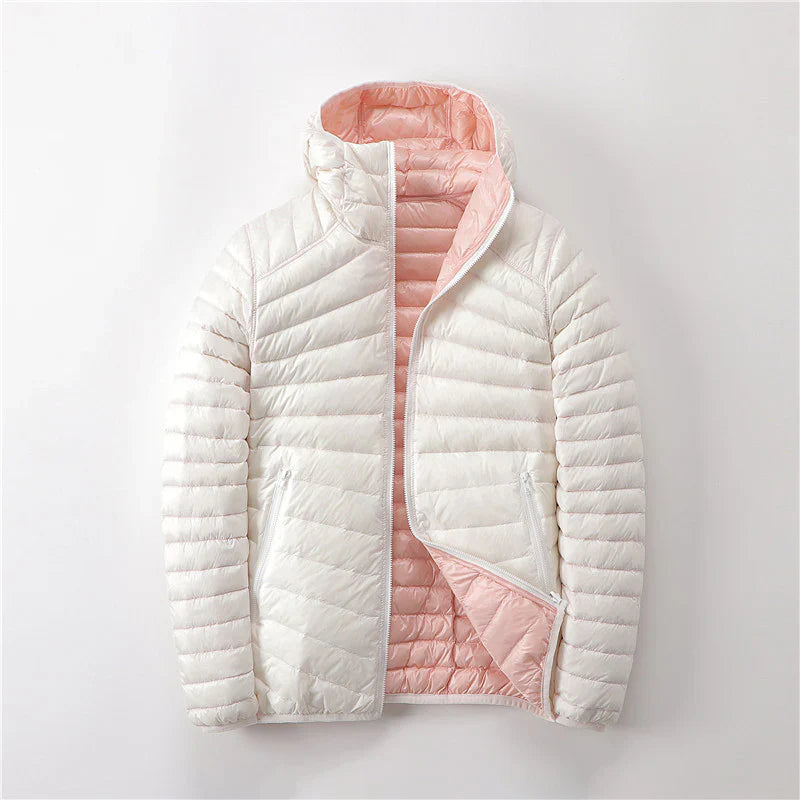 Winter zip jacket with long sleeves – women