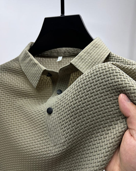Leonardo casual mesh polo shirt – men