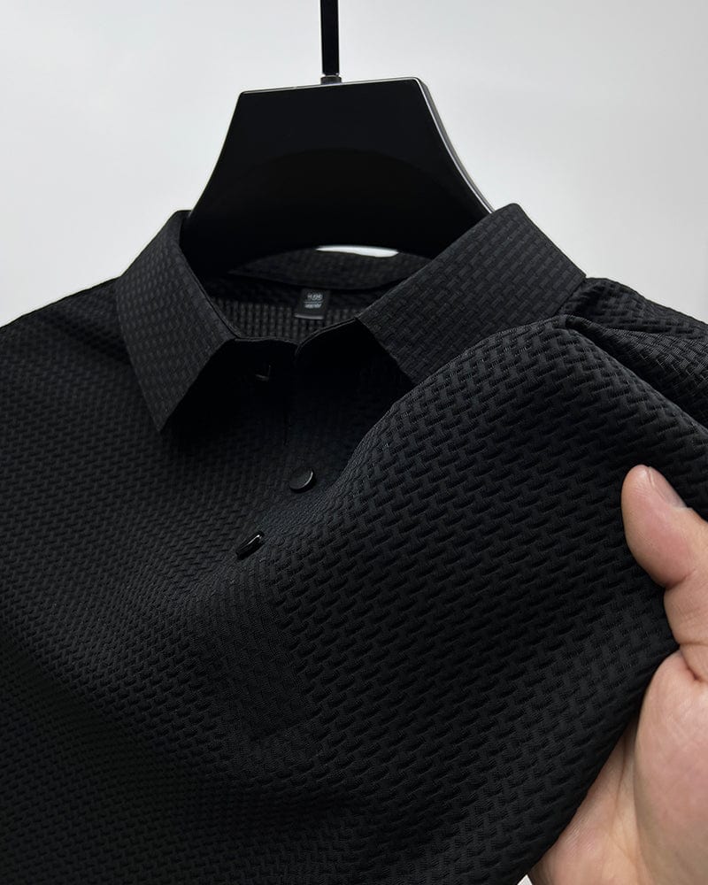 Leonardo casual mesh polo shirt – men
