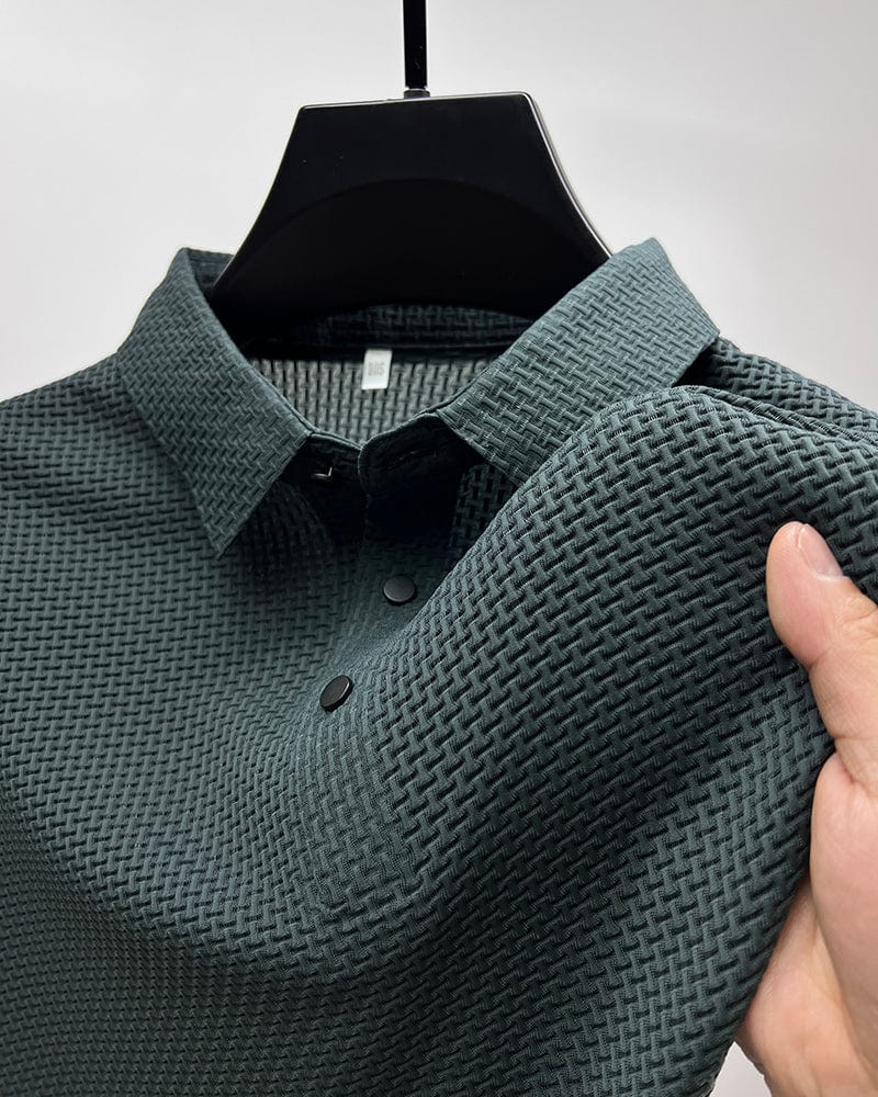 Leonardo casual mesh polo shirt – men