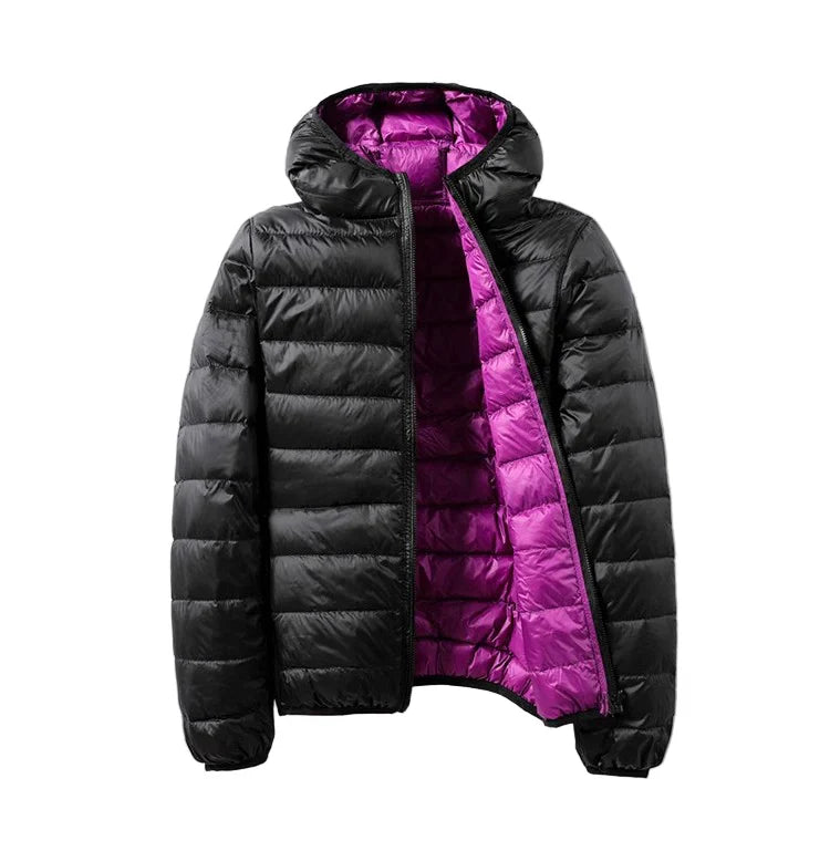 Winter zip jacket with long sleeves – women