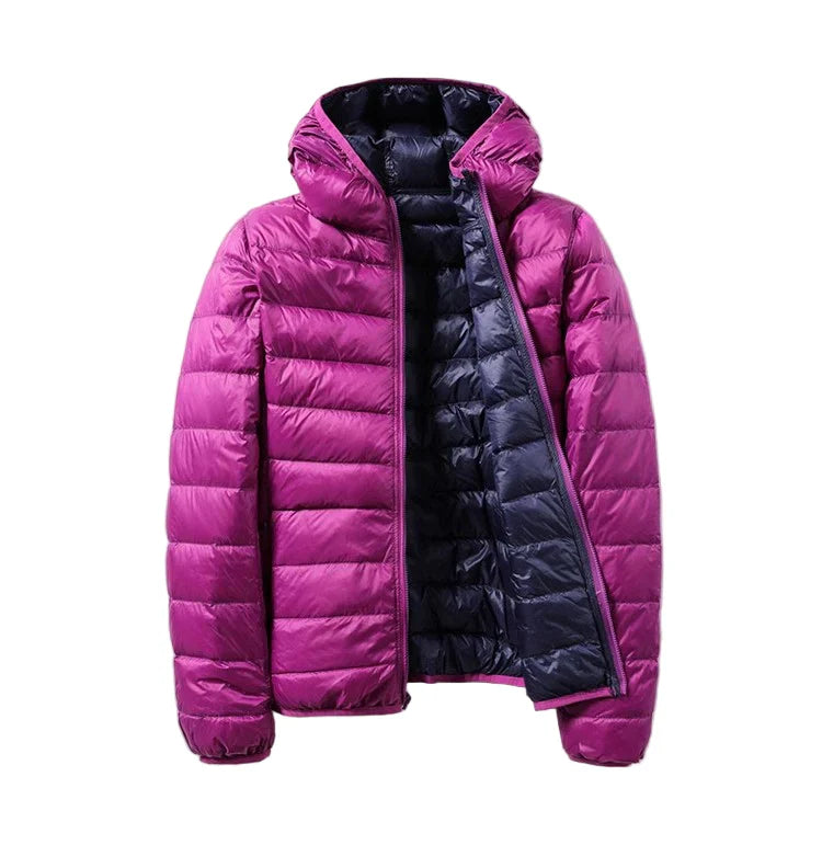 Winter zip jacket with long sleeves – women