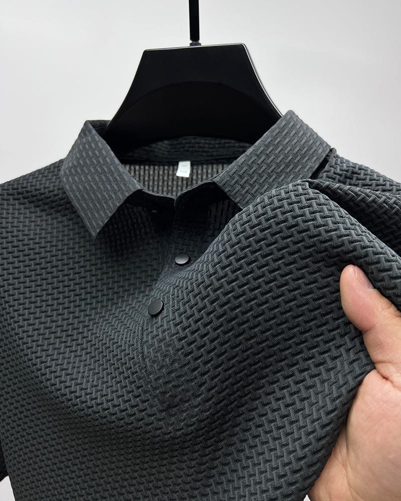 Leonardo casual mesh polo shirt – men