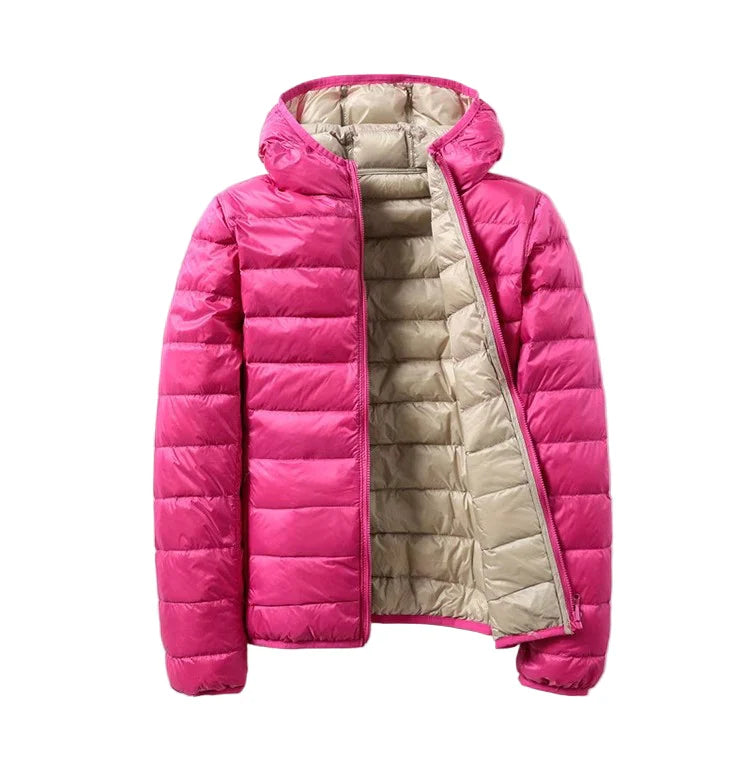 Winter zip jacket with long sleeves – women