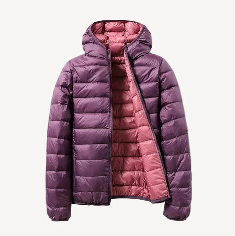 Winter zip jacket with long sleeves – women
