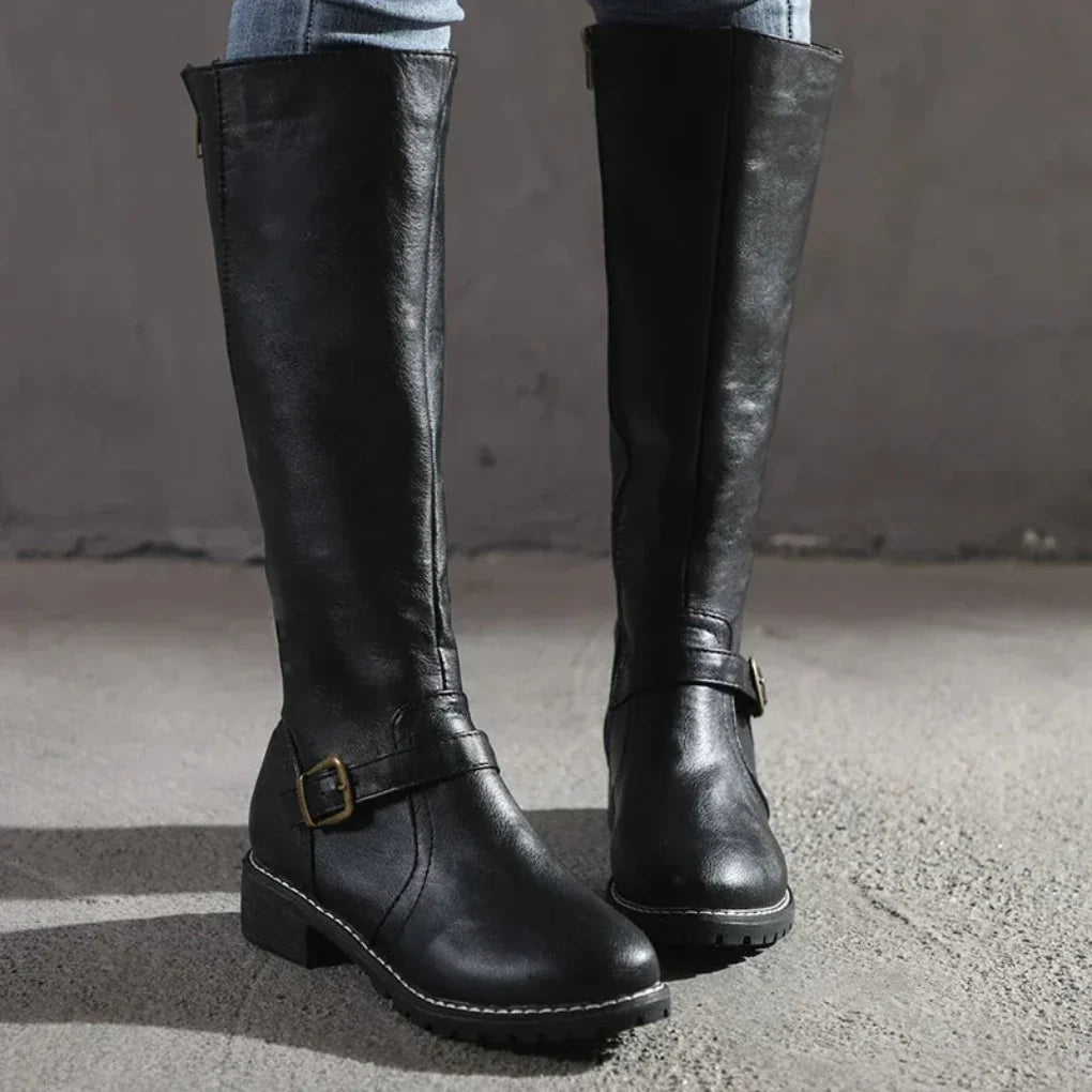 Women’s elegant leather boots – women