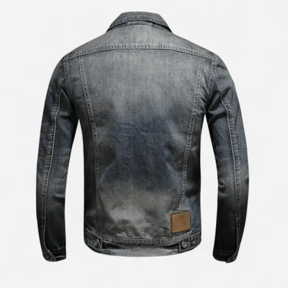 Men's vintage denim jacket, classic, casual, elegant