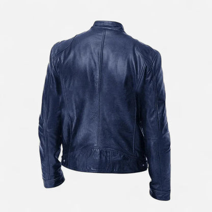Men's classic leather jacket, stylish and versatile