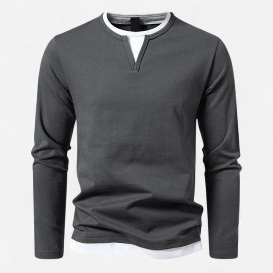 Men's V-neck sweater made from high-quality cotton